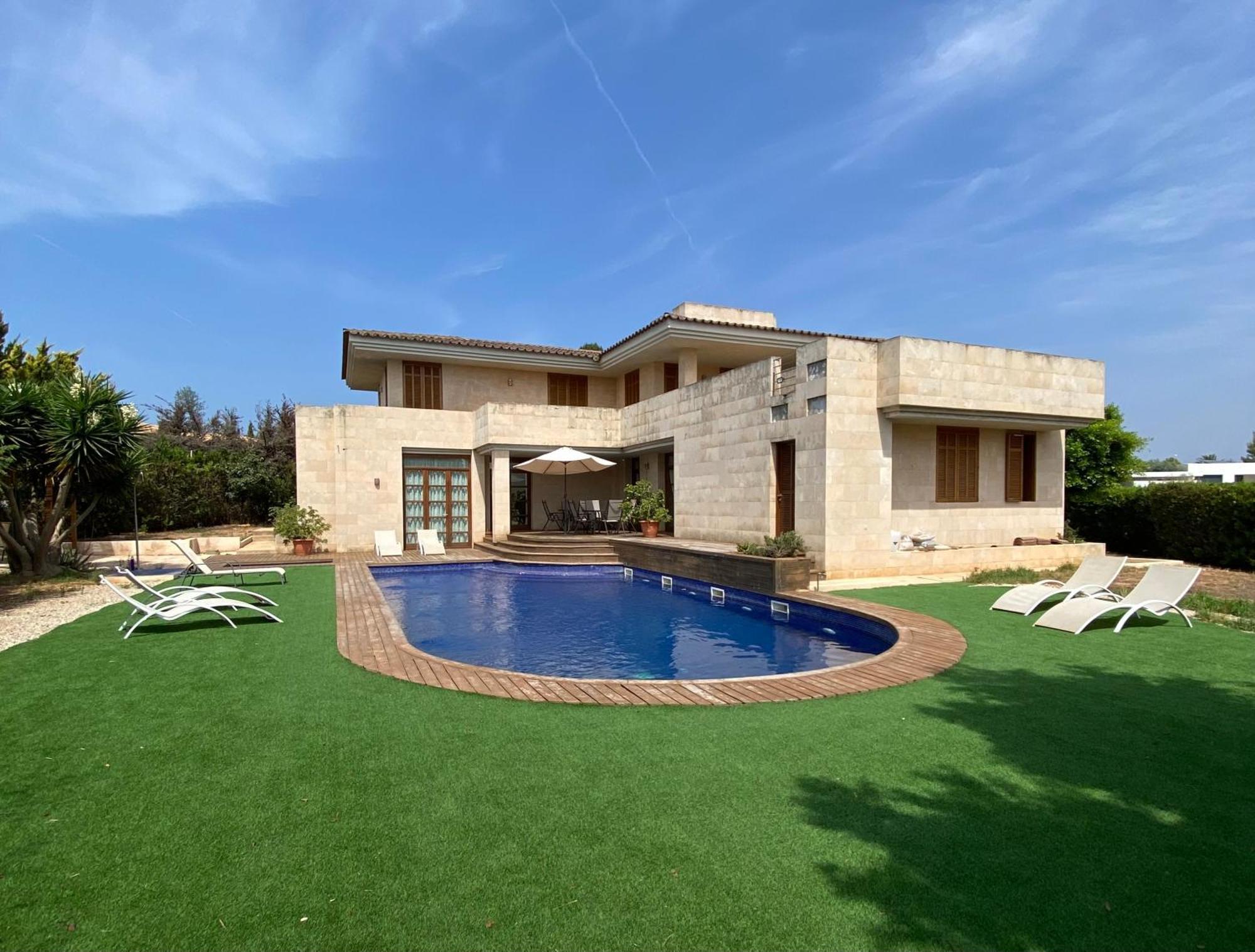 Villa De Lujo Con Piscina, Jacuzzi, Jardin Y Terraza Marratxí Eksteriør bilde